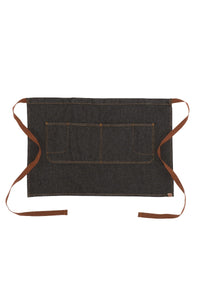 Memphis Black Denim Half Bistro Apron