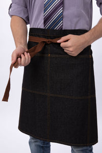 Memphis Black Denim Bistro Apron