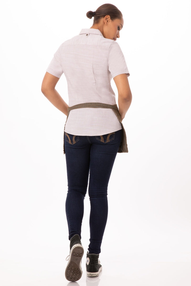 Uptown Blue-Taupe Waist Apron – ApronWarehouse
