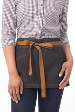 Berkeley Black Denim Waist Snap Apron