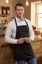 Fame Black Bib Adjustable Apron (3 Pockets)