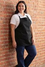 Fame Black Bib Adjustable Apron (3 Pockets)