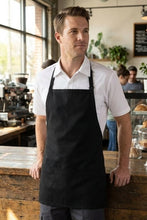 Fame Black Bib Adjustable Apron (3 Pockets)