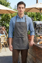 Fame Charcoal Bib Adjustable Apron (3 Pockets)