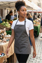 Fame Charcoal Bib Adjustable Apron (3 Pockets)