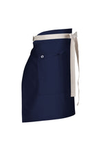 Chef Works Lockharte Dark Navy Canvas Half Bistro Apron