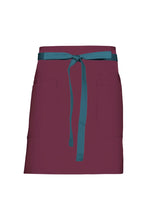 Chef Works Pacific Teal Lockharte Merlot Canvas Half Bistro Apron