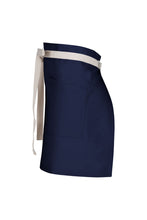 Chef Works Lockharte Dark Navy Canvas Half Bistro Apron