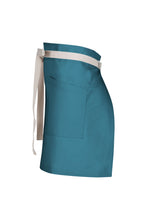 Chef Works Lockharte Pacific Teal Canvas Half Bistro Apron