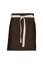 Chef Works Ecru Lockharte Espresso Canvas Half Bistro Apron