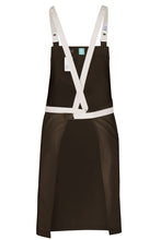 Chef Works Lockharte Espresso Crossback Canvas Bib Apron