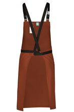Chef Works Lockharte Rust Crossback Canvas Bib Apron