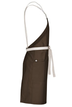 Chef Works Lockharte Espresso Crossback Canvas Bib Apron