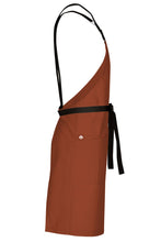 Chef Works Lockharte Rust Crossback Canvas Bib Apron