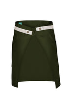 Chef Works Lockharte Military Green Canvas Half Bistro Apron