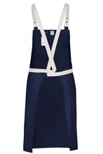 Chef Works Lockharte Dark Navy Crossback Canvas Bib Apron