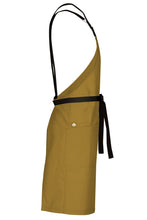 Chef Works Lockharte Mustard Crossback Canvas Bib Apron