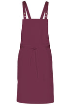 Chef Works Merlot Lockharte Merlot Crossback Canvas Bib Apron