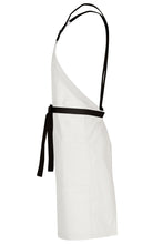 Chef Works Lockharte Ecru Crossback Canvas Bib Apron