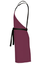 Chef Works Lockharte Merlot Crossback Canvas Bib Apron