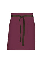 Chef Works Espresso Lockharte Merlot Canvas Half Bistro Apron