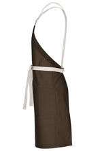 Chef Works Lockharte Espresso Crossback Canvas Bib Apron