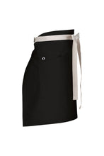 Chef Works Lockharte Black Canvas Half Bistro Apron