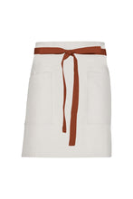 Chef Works Rust Lockharte Ecru Canvas Half Bistro Apron