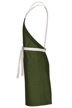 Chef Works Lockharte Military Green Crossback Canvas Bib Apron