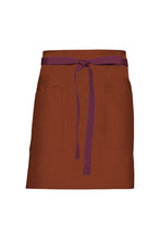 Chef Works Merlot Lockharte Rust Canvas Half Bistro Apron