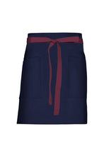 Chef Works Merlot Lockharte Dark Navy Canvas Half Bistro Apron