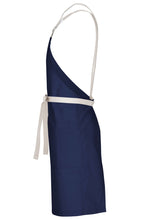 Chef Works Lockharte Dark Navy Crossback Canvas Bib Apron