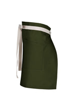 Chef Works Lockharte Military Green Canvas Half Bistro Apron