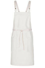 Chef Works Ecru Lockharte Ecru Crossback Canvas Bib Apron