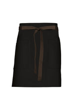 Chef Works Espresso Lockharte Black Canvas Half Bistro Apron