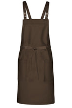 Chef Works Espresso Lockharte Espresso Crossback Canvas Bib Apron