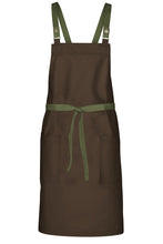 Chef Works Military Green Lockharte Espresso Crossback Canvas Bib Apron