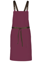 Chef Works Military Green Lockharte Merlot Crossback Canvas Bib Apron