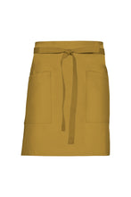 Chef Works Mustard Lockharte Mustard Canvas Half Bistro Apron
