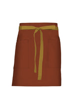 Chef Works Mustard Lockharte Rust Canvas Half Bistro Apron
