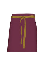 Chef Works Mustard Lockharte Merlot Canvas Half Bistro Apron