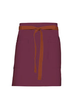 Chef Works Rust Lockharte Merlot Canvas Half Bistro Apron