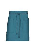 Chef Works Pacific Teal Lockharte Pacific Teal Canvas Half Bistro Apron