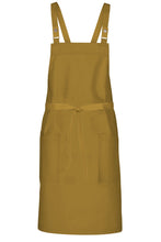 Chef Works Mustard Lockharte Mustard Crossback Canvas Bib Apron