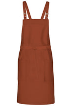 Chef Works Rust Lockharte Rust Crossback Canvas Bib Apron