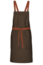 Chef Works Rust Lockharte Espresso Crossback Canvas Bib Apron
