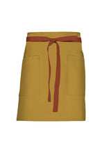 Chef Works Rust Lockharte Mustard Canvas Half Bistro Apron