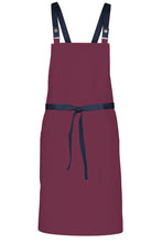 Chef Works Dark Navy Lockharte Merlot Crossback Canvas Bib Apron