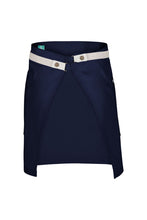 Chef Works Lockharte Dark Navy Canvas Half Bistro Apron