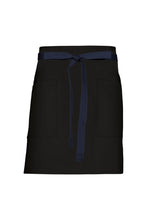 Chef Works Dark Navy Lockharte Black Canvas Half Bistro Apron